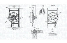 Ventilátor chladenia motora MAGNETI MARELLI 069422905010