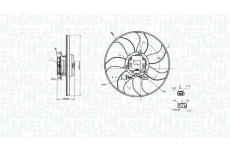 Větrák, chlazení motoru MAGNETI MARELLI 069422908010