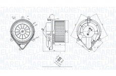 Vnútorný ventilátor MAGNETI MARELLI 069412228010