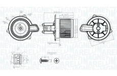 Vnútorný ventilátor MAGNETI MARELLI 069412781010