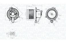 Vnútorný ventilátor MAGNETI MARELLI 069412783010