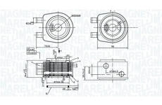 Chladič motorového oleja MAGNETI MARELLI 350300005300