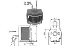 Elektromagnetický spínač pre żtartér MAGNETI MARELLI 940113050024