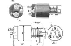 Elektromagnetický spínač pre żtartér MAGNETI MARELLI 940113050356