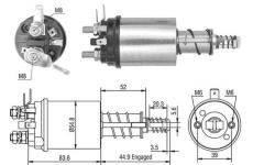 Elektromagnetický spínač pre żtartér MAGNETI MARELLI 940113050387