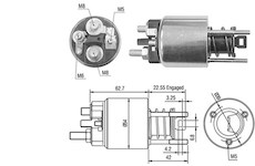 Elektromagnetický spínač, startér MAGNETI MARELLI 940113050423