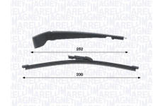 Stěrač-sada, čiżtění oken MAGNETI MARELLI 000723180456