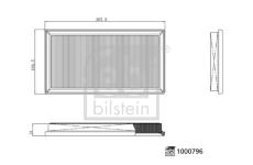 Vzduchový filter FEBI BILSTEIN 1000796