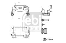 Držák, brzdový třmen FEBI BILSTEIN 1001449