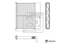 Filtr, vzduch v interiéru FEBI BILSTEIN 1002256
