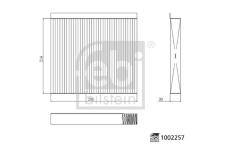 Filter vnútorného priestoru FEBI BILSTEIN 1002257