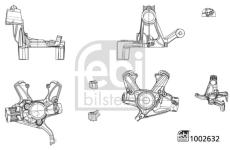Čap nápravy zavesenia kolies FEBI BILSTEIN 1002632
