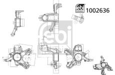 Čap nápravy zavesenia kolies FEBI BILSTEIN 1002636