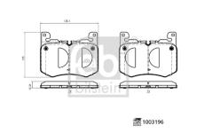 Sada brzdových destiček, kotoučová brzda FEBI BILSTEIN 1003196