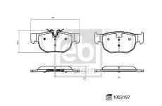 Sada brzdových platničiek kotúčovej brzdy FEBI BILSTEIN 1003197