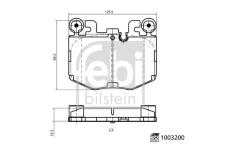 Sada brzdových destiček, kotoučová brzda FEBI BILSTEIN 1003200