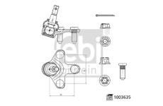Zvislý/nosný čap FEBI BILSTEIN 1003635