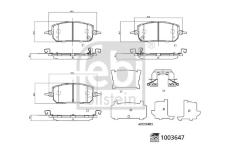 Sada brzdových platničiek kotúčovej brzdy FEBI BILSTEIN 1003647