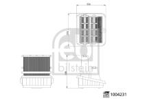 Vzduchový filtr FEBI BILSTEIN 1004231