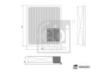 Vzduchový filtr FEBI BILSTEIN 1004265