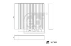 Filtr, vzduch v interiéru FEBI BILSTEIN 1007568