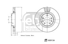 Brzdový kotouč FEBI BILSTEIN 1009134