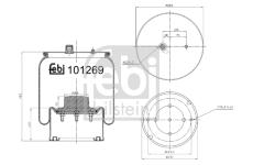 Mech, pneumaticke odpruzeni FEBI BILSTEIN 101269