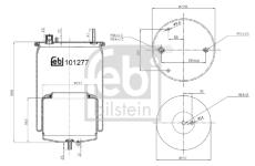 Mech, pneumatické odpružení FEBI BILSTEIN 101277