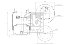 Mech, pneumaticke odpruzeni FEBI BILSTEIN 101283