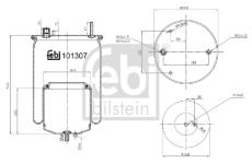 Mech, pneumaticke odpruzeni FEBI BILSTEIN 101307