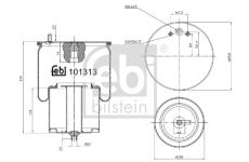 Mech, pneumatické odpružení FEBI BILSTEIN 101313