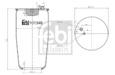 Mech, pneumatické odpružení FEBI BILSTEIN 101348