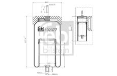 Mech, pneumatické odpružení FEBI BILSTEIN 102377