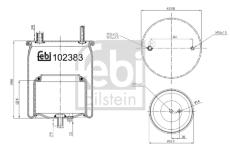 Mech, pneumatické odpružení FEBI BILSTEIN 102383