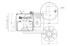 Mech, pneumaticke odpruzeni FEBI BILSTEIN 102510