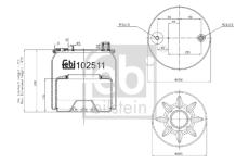 Mech, pneumaticke odpruzeni FEBI BILSTEIN 102511