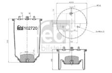 Mech, pneumaticke odpruzeni FEBI BILSTEIN 102720