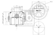 Mech, pneumaticke odpruzeni FEBI BILSTEIN 104536