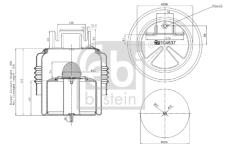 Mech, pneumatické odpružení FEBI BILSTEIN 104537