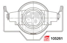 Vysouvací ložisko FEBI BILSTEIN 105261