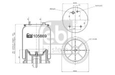 Mech, pneumaticke odpruzeni FEBI BILSTEIN 105869