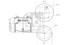 Mech, pneumaticke odpruzeni FEBI BILSTEIN 105928