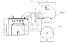 Mech, pneumaticke odpruzeni FEBI BILSTEIN 105951