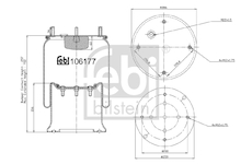 Mech, pneumaticke odpruzeni FEBI BILSTEIN 106177