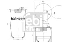 Mech, pneumatické odpružení FEBI BILSTEIN 106549