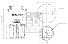 Mech, pneumaticke odpruzeni FEBI BILSTEIN 106587