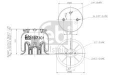 Mech pneumatického prużenia FEBI BILSTEIN 107301