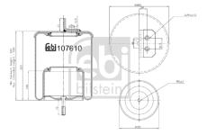 Mech, pneumatické odpružení FEBI BILSTEIN 107610