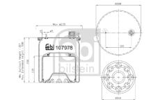 Mech, pneumaticke odpruzeni FEBI BILSTEIN 107978