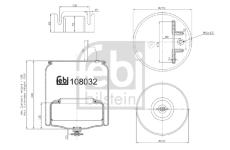 Mech, pneumaticke odpruzeni FEBI BILSTEIN 108032